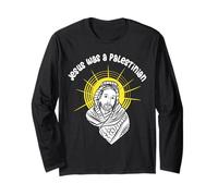 Maglietta con scritta "Jesus Was A Palestinian" - Gesù palestinese Maglia a Manica