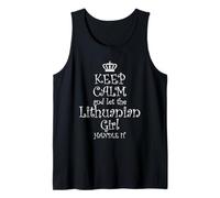 Maglietta con scritta "Keep Calm and Let the Lithuanian Girl Handle It" Canotta