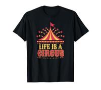 Maglietta con scritta "Life is a Circus" Maglietta