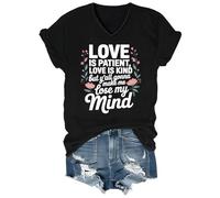 Maglietta con scritta "Love is Patient Love is Kind Shirt These Kids Going to Make Me Lose My Mind", Nero-VT-1, 3XL