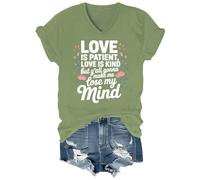 Maglietta con scritta "Love is Patient Love is Kind Shirt These Kids Going to Make Me Lose My Mind", Verde-vt-1, XXL