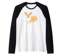Maglietta con Scritta My Brother Is A Corgi per Bambini e Ragazzi, Idea Regalo per Cuccioli Maglia con Maniche Raglan