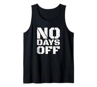 Maglietta con scritta "No Days Off" per uomo e donna, per allenamento, fitness, Canotta