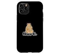 Maglietta con scritta "No" Lazy English Bulldog Custodia per iPhone 11 Pro