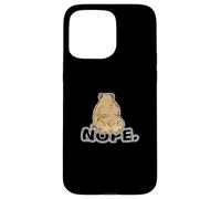 Maglietta con scritta "No" Lazy English Bulldog Custodia per iPhone 15 Pro Max