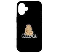 Maglietta con scritta "No" Lazy English Bulldog Custodia per iPhone 16