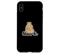 Maglietta con scritta "No" Lazy English Bulldog Custodia per iPhone XS Max