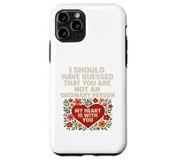 Maglietta con scritta "Not an Ordinary Love Bold Heart", idea regalo. Custodia per iPhone 11 Pro