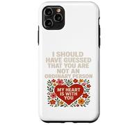 Maglietta con scritta "Not an Ordinary Love Bold Heart", idea regalo. Custodia per iPhone 11 Pro Max