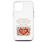 Maglietta con scritta "Not an Ordinary Love Bold Heart", idea regalo. Custodia per iPhone 12/12 Pro