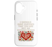 Maglietta con scritta "Not an Ordinary Love Bold Heart", idea regalo. Custodia per iPhone 16