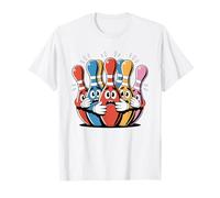 Maglietta con scritta "Scared Bowling Pins - Funny Bowling Team Maglietta