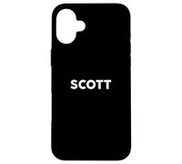 Maglietta con scritta “The Says SCOTT Simple County Counties Custodia per iPhone 16 Plus