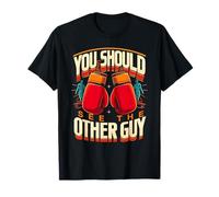 Maglietta con scritta "You should see the other guy" MMA Kick Boxing Maglietta