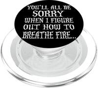 Maglietta con scritta "You'll All Be Sorry When I Figure Out" PopSockets PopGrip per MagSafe