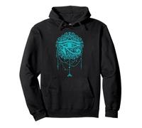 Maglietta con simbolo egizio - Mandala occhio di Horus - verde acqua Felpa con Cappuccio