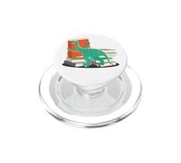 Maglietta con simpatico dinosauro libraico per amanti dei libri letterari nerd PopSockets PopGrip per MagSafe