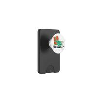 Maglietta con simpatico dinosauro libraico per amanti dei libri letterari nerd PopSockets PopWallet per MagSafe