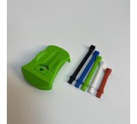 Maglietta con simulatore di golf stampato in 3D con slot per golfisti e driving range (verde)