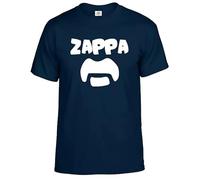 Maglietta con teschio punk biker, glam rock, irlandese, punk, rigido, rock, frank zappa, T-shirt Navy Stampa Bianca, 4XL