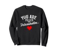 Maglietta con Videogiochi, con Scritta You Are Filled with Determination Gifts Felpa