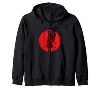 Maglietta Cool Samurai - Maglietta Shogun Samurai Mask Felpa con Cappuccio