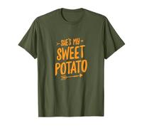 Maglietta Coordinata con Scritta I YAM di She's My Sweet Potato Maglietta