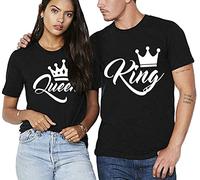 Maglietta Coppia Partner King & Queen T-Shirt - 1x Uomo Shirt Nero S
