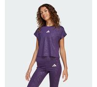 Maglietta corta con stampa animalier per tutti gli sport Aurora Plum / White 13-14A