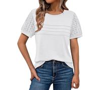 Maglietta Corta Offerta Camicia Donna Taglia Comoda Blusa Rossa Curvy T Shirts Grande Maglietta Mezze Maniche Maglie da Lavoro Gialle Primaverile Bianca Morbida Eleganti Ragazza Cerimonia Sposi