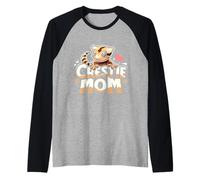 Maglietta Crested Gecko Crestie Mom - Ultimate Reptile Lover Maglia con Maniche Raglan