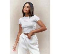 Maglietta crop per neonata con stampa "WIFEY TO BE" L,M,S,XL,XS,XXL,XXS,XXXL,XXXXLLettere,sloganTessuto in maglia