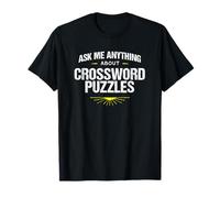 Maglietta Crossword Puzzle Expert Ask Me About Crossword Maglietta