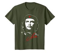 Maglietta Cubana Che Guevara Rebel Guerrilla Revolution Maglietta, Bambini, Oliva, 8 Anni