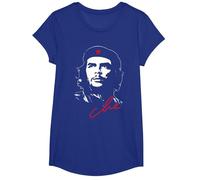 Maglietta Cubana Che Guevara Rebel Guerrilla Revolution Maglietta, Ragazze, Blu Reale, M