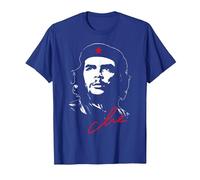 Maglietta Cubana Che Guevara Rebel Guerrilla Revolution Maglietta, Uomo, Blu Reale, M