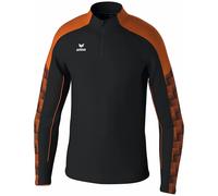 Erima Felpa da Allenamento Evo Star (1262410) Unisex - Bambini e Ragazzi, Nero/Orange, 116