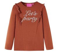 Maglietta da Bambina a Maniche Lunghe Cognac 140