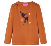 Maglietta da Bambina a Maniche Lunghe Cognac 92