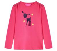 Maglietta da Bambina a Maniche Lunghe Fucsia 116
