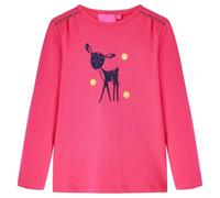 Maglietta da Bambina a Maniche Lunghe Fucsia 128