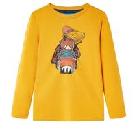 Maglietta da Bambina a Maniche Lunghe Ocra 128