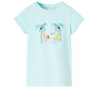 vidaXL Maglietta da Bambina Acqua Chiaro 116