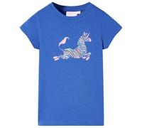 vidaXL Maglietta da Bambina Blu Cobalto 140