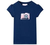 Maglietta da Bambina Blu Marino 104