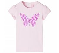 Maglietta da Bambina Maniche Aletta Rosa Tenue 128