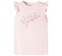 Maglietta da Bambina Maniche Volant Rosa Tenue 104