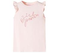 Maglietta da Bambina Maniche Volant Rosa Tenue 116