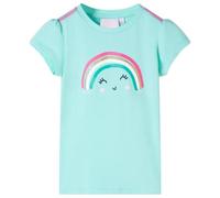 Maglietta da Bambina Menta Chiaro 116