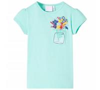 Maglietta da Bambina Menta Chiaro 140